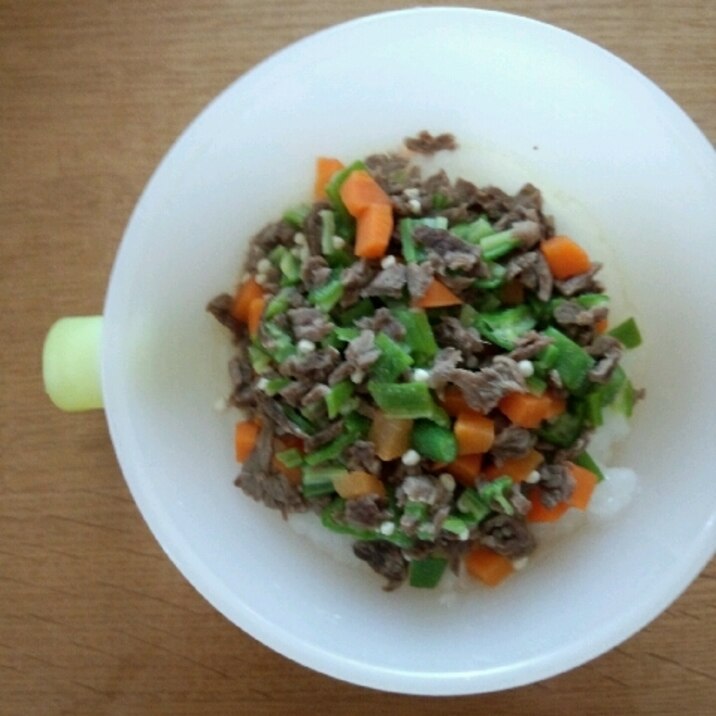 離乳食 後期 牛肉とおくら 人参でビビンバ レシピ 作り方 By Koko0730 楽天レシピ 離乳食 後期 牛肉とおくら 人参でビビンバ レシピ 作り方 By Koko0730 楽天レシピ